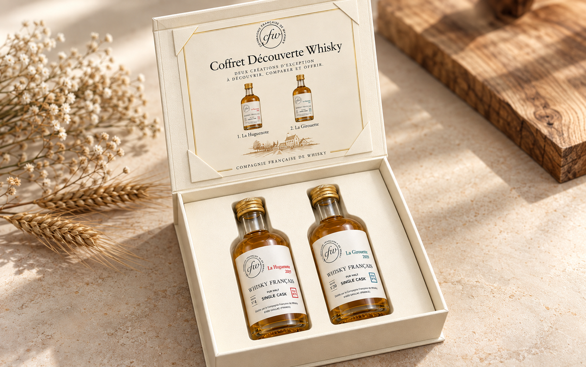 Coffret Découverte Whisky entreprise CFW 2 bouteilles de 5 cl