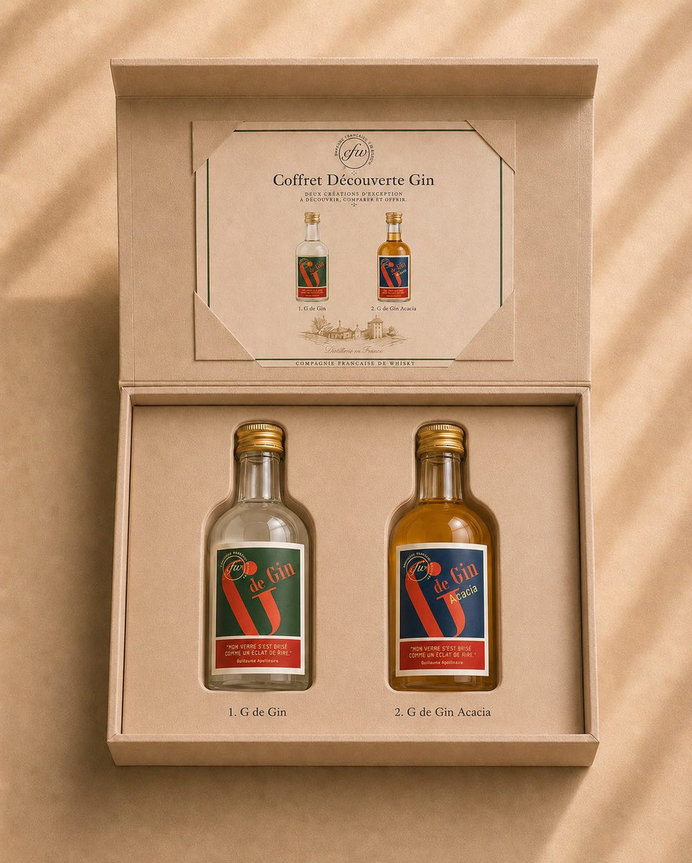 Coffret Découverte Gin — 2 × 5 cl