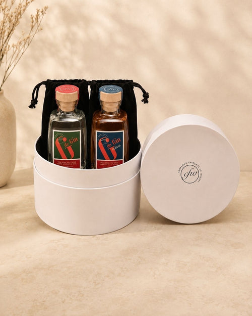 Coffret Premium CFW 2 x 25 cl de spiritueux français avec G de Gin et G de Gin Acacia
