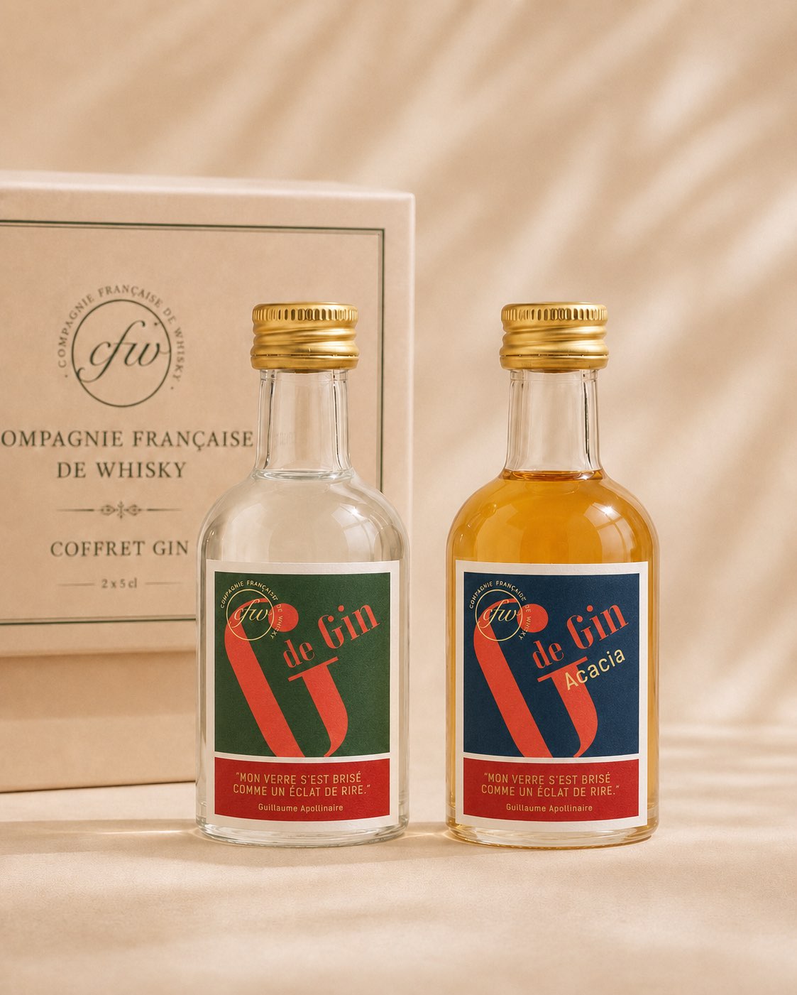 Coffret Découverte Gin — 2 × 5 cl
